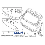 Kia 86310DW500 Rear Hatch Emblem. Fixed Price $71.48.