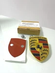 Oem Newest Model Porsche Hood Crest Emblem Set 911 Boxster Cayman Cayenne Macan. Fixed Price $229.99.
