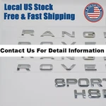 Front Hood Rear Emblem Letters Badge Gloss Silver For Range-rover Sport Hse Set. Fixed Price $49.27.