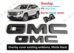 Overlay Matte Black Front Rear Gmc Emblem Badge 2024+ Acadia. Fixed Price $86.80.
