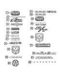 Genuine Mopar Front Door Nameplate Left 68448645AA. Fixed Price $137.64.