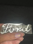 Vintage 1939 Ford Emblem Script Side Hood Badge W/ Clips Pkg Oem Set Of 2. Fixed Price $45.00.