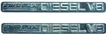 Power Stroke Diesel V8 Emblem Set 99-04 Ford F250 F350 1C3Z-16720-AA Oem 2590. Fixed Price $20.79.