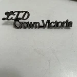 Vintage Ltd Crown-victoria Metal Chrome Emblem Badge,. Fixed Price $34.95.