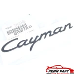 Genuine Porsche Cayman Trunk Script Emblem (matte Black) 98155923901. Fixed Price $240.26.