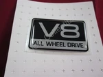 Nos Oem Ford/mercury Name Plate V8 All Wheel Drive Emblem F67Z-16720-AB. Fixed Price $19.99.