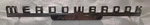 1949 1952 Dodge Meadowbrook Fluid Drive Front Fender Nameplate Emblem. Fixed Price $75.00.