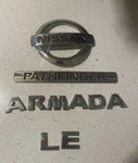 2004-2015 Nissan Armada Pathfinder Rear Hatch Lift Gate Trunk Emblem Set Oem. Fixed Price $28.49.
