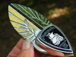 1934 1935 1936 Plymouth Radiator Grille Emblem Badge 652955 Think Read Descrip. Fixed Price $289.99.