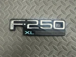 Ford F-250 Xl 92-96 Fender Emblem Nameplate Oem Side F3TZ-16720-E Badge 93 94 95. Fixed Price $25.99.