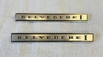 1967 Plymouth Belvedere Fender Emblems Badges Pair Hemi Nice!!!. Fixed Price $249.99.