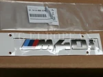 Bmw Genuine G01 X3 Cerium Gray Trunk Emblem "M40I" Lettering Decal Badge. Fixed Price $54.99.