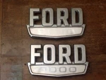 Set Of Ford 9000 Truck Emblem Badge Decal Name Plate Dohb 80020A68 Fomoco #2. Fixed Price $40.00.