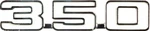 Oer "350" Zinc Die-cast Front Fender Emblem 1970-1974 Chevy Ii Nova Models. Fixed Price $34.98.