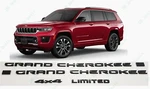 Matte Black Door Rear 4X4 Limited Emblems Badge 2021+ Jeep Grand Cherokee Wl/wk. Fixed Price $106.80.