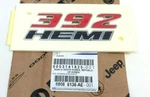 Dodge Charger Challenger 392 Hemi Front Fender Red Black Chrome Nameplate Emblem. Fixed Price $136.16.