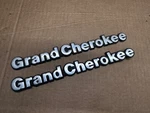 93-98 Jeep Grand Cherokee Oem 55295445 Metal Emblem Pair Set Front Fender Badge. Fixed Price $17.80.