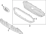 Genuine Ford Grille Emblem DJ5Z-8213-A. Fixed Price $58.91.