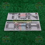 Tailgate Insert Emblem Letter For Tundra 2014-2021 Gloss Silver Badges Nameplate. Fixed Price $20.99.