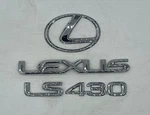 2001 - 2004 Lexus LS430 Chrome Rear Trunk Emblem Logo Badge Nameplate Symbol. Fixed Price $35.99.