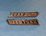 1967 Ford F700 Truck Side Hood Emblem (pair & L) Oem. Fixed Price $86.88.
