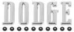 1966 Charger Coronet Dodge Hood Emblem Letter Set. Fixed Price $91.30.
