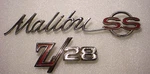 (2) Chevrolet Chevy 1965 1968 1969 Malibu Camaro Ss & Z-28 Emblem Fender (used). Fixed Price $25.99.