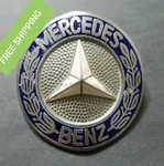 BIN28 Mercedes W108 W109 W110 W111 Genuine Emblem Hood Star Grill Front Enamel. Fixed Price $149.99.