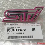 Subaru Impreza Wrx Gdb 2004 Genuine Mesh Grill Pink "sti" Emblem Badge Oem. Fixed Price $60.19.