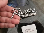 1973 74 Buick Riviera Trunk Lid Emblem Oem 9626819 Gm Bin GR16. Fixed Price $29.99.