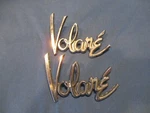 Vintage Plymouth Volare Pair Of Metal Script Emblems 4022352 Trim Oem Mopar. Fixed Price $31.16.