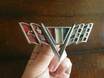 1964 1967 Chevrolet Flag Emblem Impala Nova Camaro Malibu Fender Orn. Fixed Price $14.99.