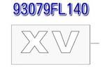 Subaru Genuine 93079FL140 Letter Mark Rear "xv" Logo Emblem Car Parts Japan. Fixed Price $60.24.