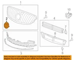 Buick Gm Oem 14-16 Lacrosse Front Bumper Grille-emblem Badge Nameplate 9056277. Fixed Price $56.82.