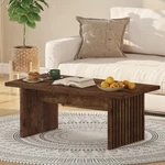 Rustic Oak Coffee Table, 43" Mid-century Farmhouse Center For Living Room. Fixed Price $199.99.