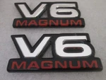 98-03 Dodge Ram Durango Dakota V6 Magnum Fender Emblem Badge Logo **pair**. Fixed Price $35.99.