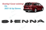 Overlay Rear Liftgate Matte Black Sienna Letter Logo Emblem 2021+ Toyota. Fixed Price $27.80.