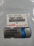 Toyota 75441-47021 Rear Emblem. Oem Refurbished. 2005/2009 Prius. Fixed Price $10.00.