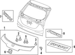 Genuine Honda Hatch Emblem 75723-3W0-A00. Fixed Price $31.75.