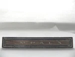 1965 Chevy Impala Compartment Door Emblem Gm# 3878137 "i" Chipped Out Of Wood. Fixed Price $9.73.