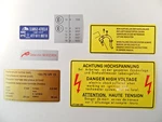 Under Bonnet Engine Bay Decal Sticker Set For Porsche 924 2.0L N/a. Fixed Price $20.00.