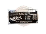 Customized Vintage Aluminum Willys Jeep Patent 1941-197 Blank Name Plate. Fixed Price $97.99.