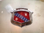 1950 Buick Oem Hood Emblem, Badge With Plastic Crest And Metal Bezel #1339347. Fixed Price $225.00.