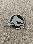 Oem Ford 1966 Country Squire Galaxie Station Wagon Horse Emblem (one Side). Fixed Price $79.99.
