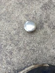 One (1) Vintage Nos Chrome Cigarette Lighter Delete Plate Insert Inch Diameter. Fixed Price $10.00.