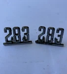 Chevy 1964-1966 Impala Nova Chevelle 283 Fender Emblem Pair Gm 3863852 Oem Sbc. Fixed Price $18.68.