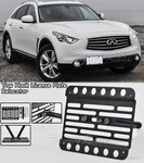 For 14-16 Infiniti QX70 Front Bumper Tow Hook License Plate Bracket Relocator. Fixed Price $50.00.