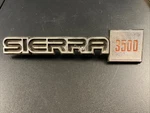 1981-1987 Gmc Sierra 3500 Front Fender Side Emblem Badge Logo 14026457 Read. Fixed Price $38.25.