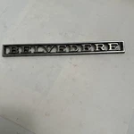 Plymouth Belvedere Fender Emblem Vintage Script 1968-70 #2963433. Fixed Price $39.95.