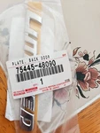 75445-48090 Toyota Plate, Back Door Name 7544548090, New Genuine Oem Part. Fixed Price $15.00.